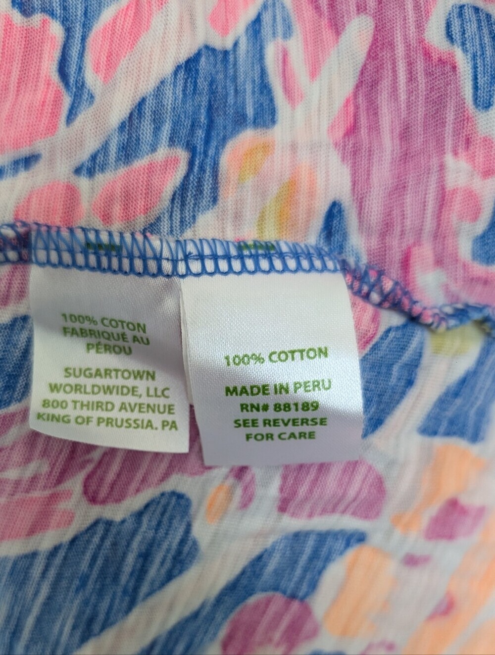 Lilly Pulitzer Gigi V-Neck Tank Top Catch & Release Women's Size Small Tropical - Picture 4 of 8
